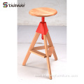 New adjustable height wood bar stool chair